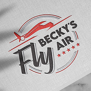 Fly Becky's Air Logo Design