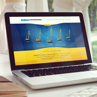 Kobelco Cranes Web Design