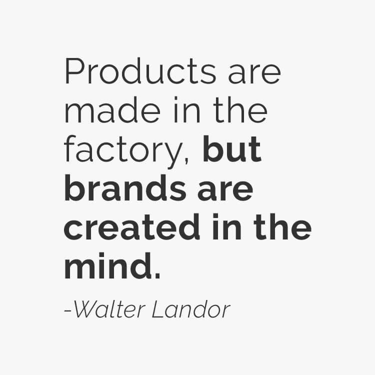 walter landor branding quote