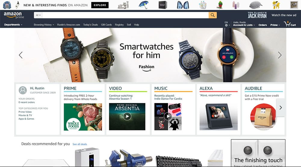 Amazon Web Design