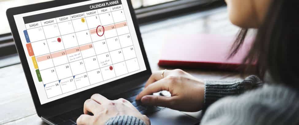 social media editorial calendar example