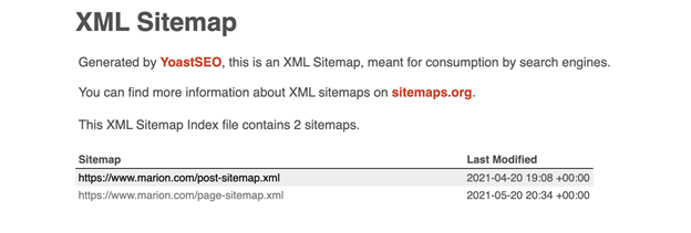 XML Sitemap