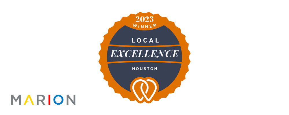 MARION Announced as a 2023 Local Excellence Award Winner by UpCity
