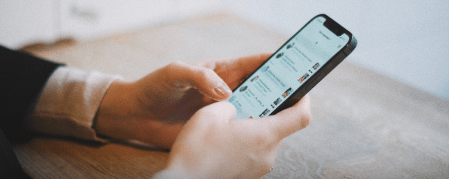 B2B Social Media Marketing on phone
